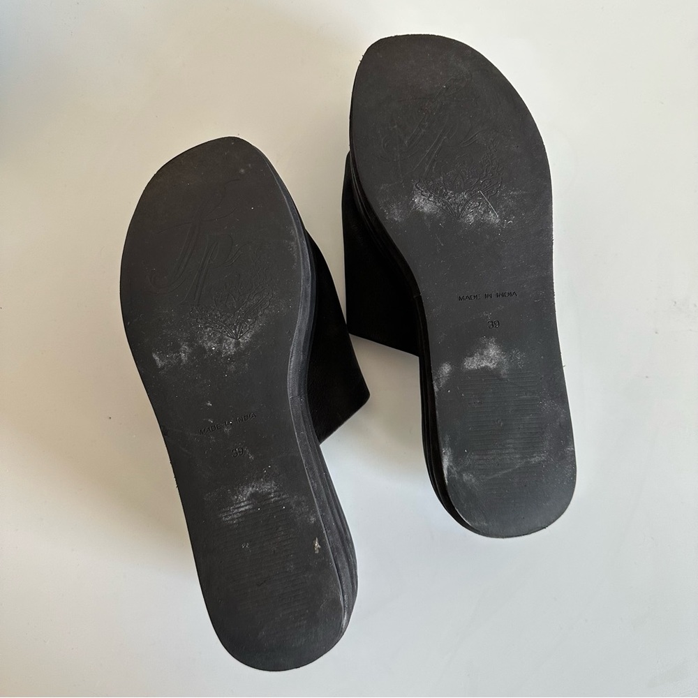 Free People Harbor Flatform Platform Leather Sandals - Picture 6 of 6